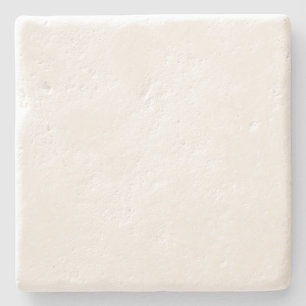 White Square Limestone Coaster
