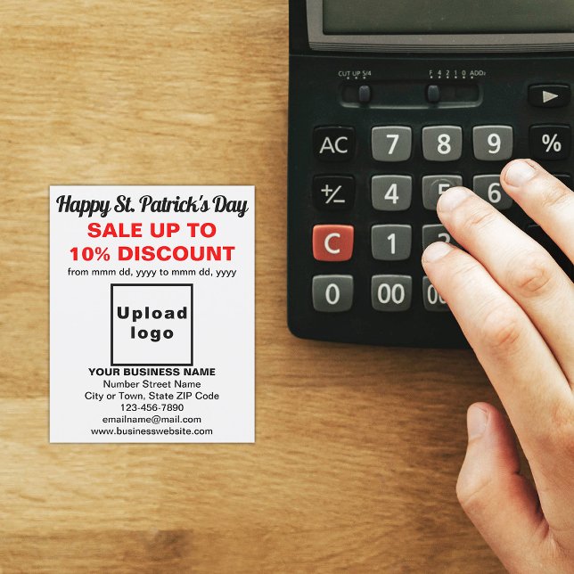 White St. Patrick's Day Business Sale Flyer (White St. Patrick's Day business sale flyer)