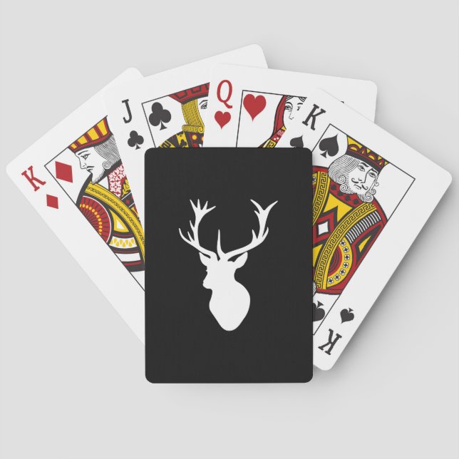 White Stag Head Poker Cards (Back)