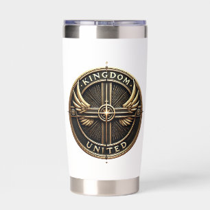 White Stainless Steel Thermal Tumbler – 20 oz