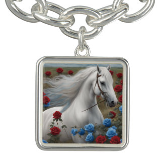 White stallion bracelet