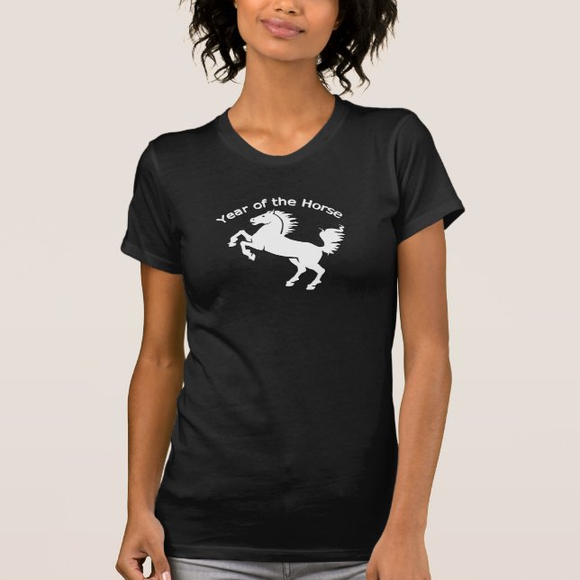 White Stallion Chinese Year of the Horse T-Shirt (Front)