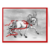 White Stallion Christmas Design (Front Horizontal)