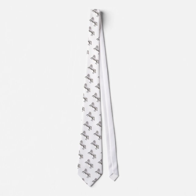White Stallion Neck Tie (Front)
