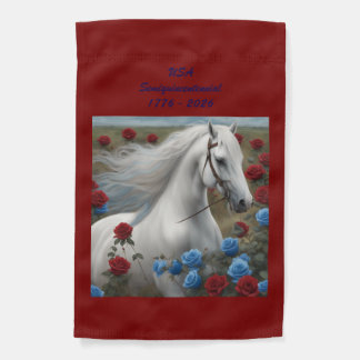 White stallion Semiquincentennial flag