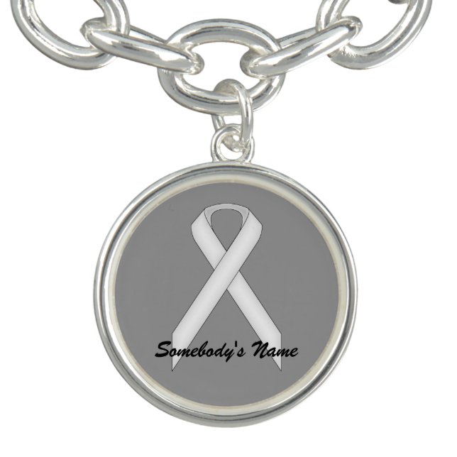White Standard Ribbon by Kenneth Yoncich Bracelet (Design)