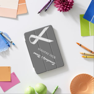 White Standard Ribbon by Kenneth Yoncich iPad Mini Cover