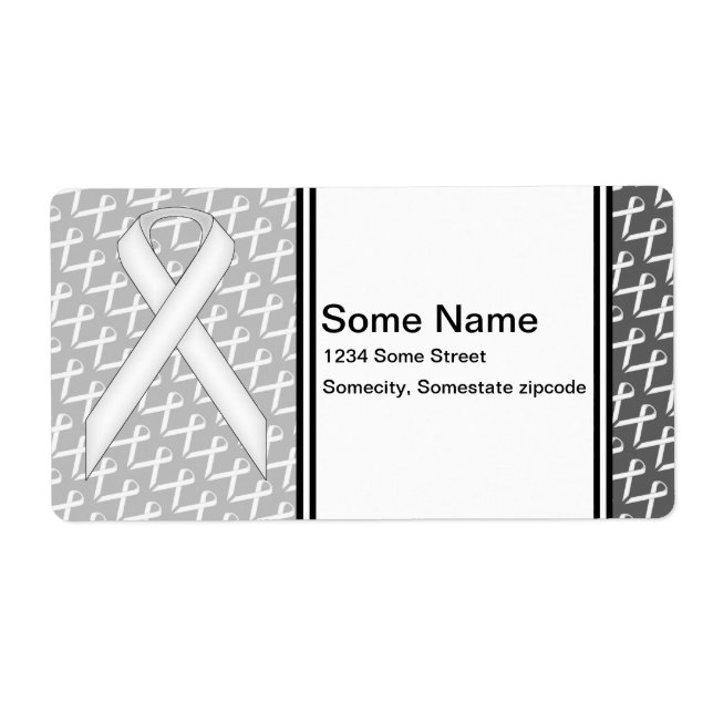 White Standard Ribbon by Kenneth Yoncich Label (Front)