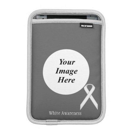 White Standard Ribbon By Kenneth Yoncich Sleeve For Ipad Mini