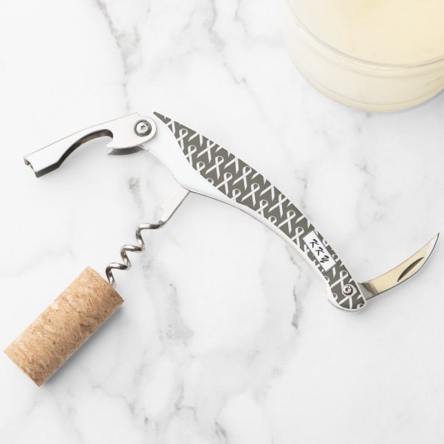 White Standard Ribbon by Kenneth Yoncich Waiter's Corkscrew (Front)