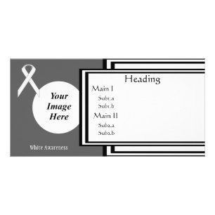 White Standard Ribbon Tmpl by Kenneth Yoncich Card