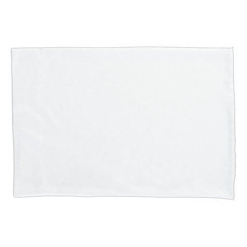 White Standard Sized Single Pillowcase