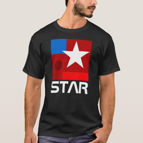 White Star abstract composition T_Shirt