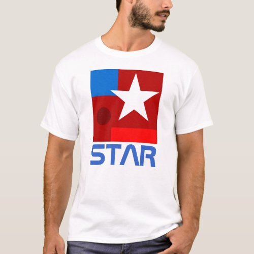 White Star abstract composition T_Shirt