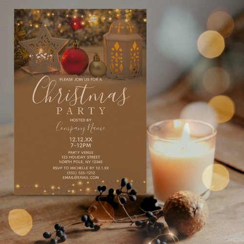 White Star Corporate Holiday Christmas Party Invitation