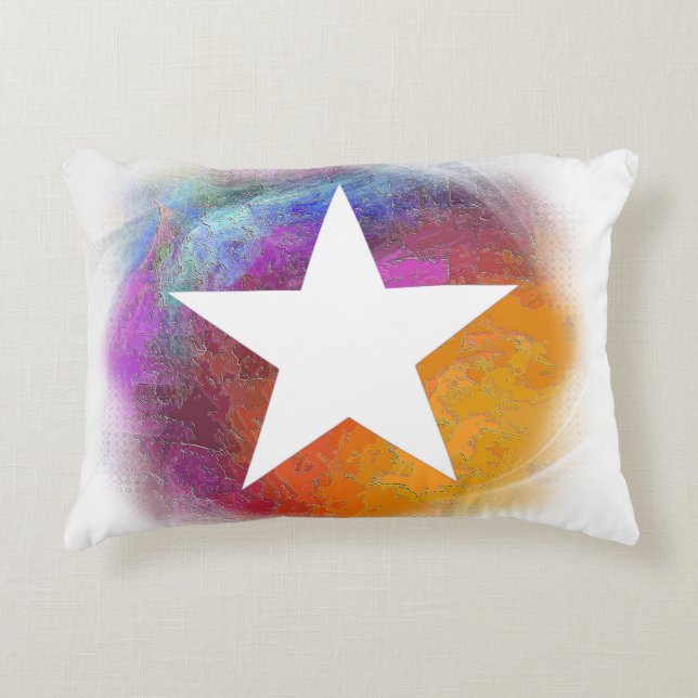 White Star Decorative Pillow (Front)