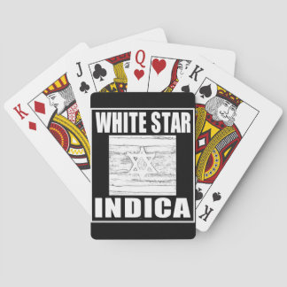 WHITE STAR INDICA POKER CARDS