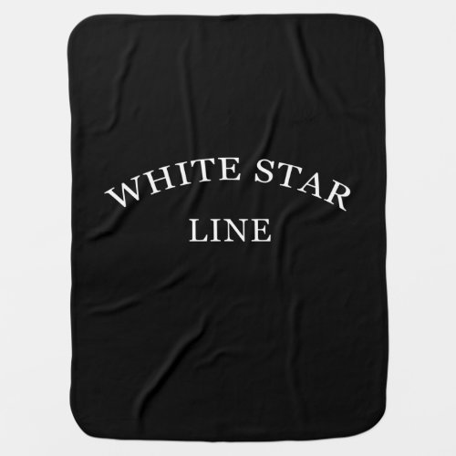White Star Line CREWMANS REPLICA DESIGN TITANIC Baby Blanket