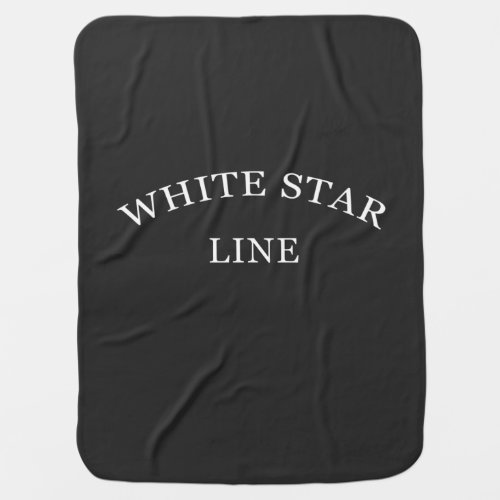 White Star Line CREWMANS REPLICA DESIGN TITANIC  Baby Blanket