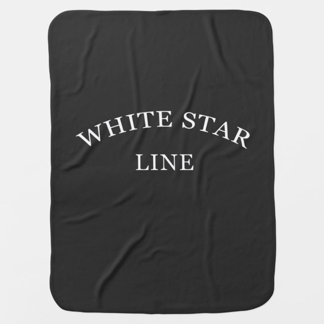 White Star Line CREWMAN'S REPLICA DESIGN TITANIC  Baby Blanket (Front)