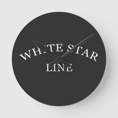 White Star Line CREWMANS REPLICA DESIGN TITANIC Round Clock