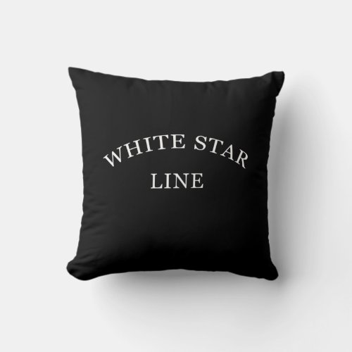White Star Line CREWMANS REPLICA DESIGN TITANIC Throw Pillow