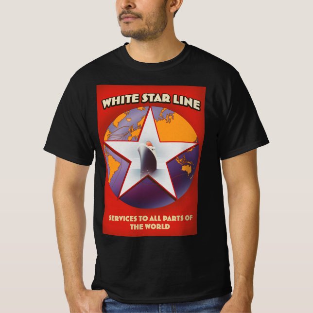 White Star line Cruise ship commercial. T-Shirt (Front)