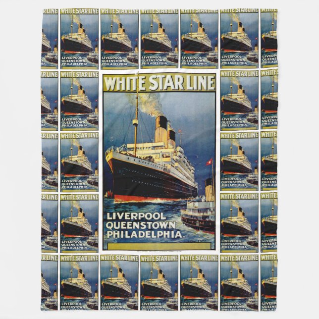 White Star Line Fleece Blanket (Front)