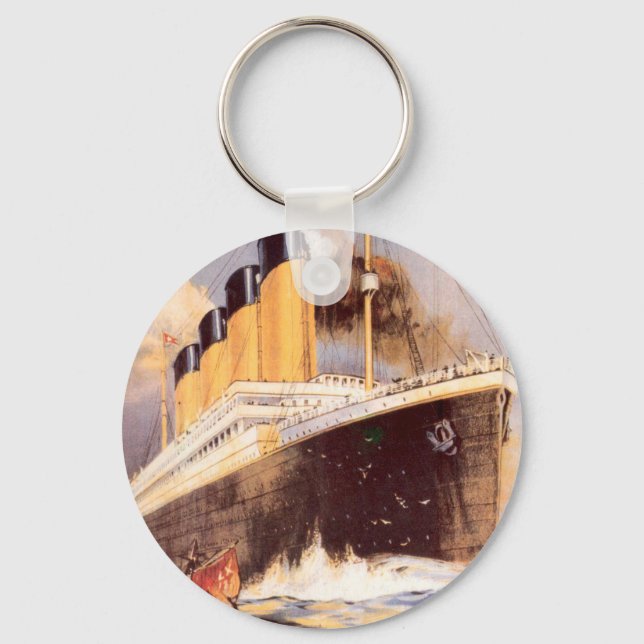 White Star Line Logo Keychain (Back)