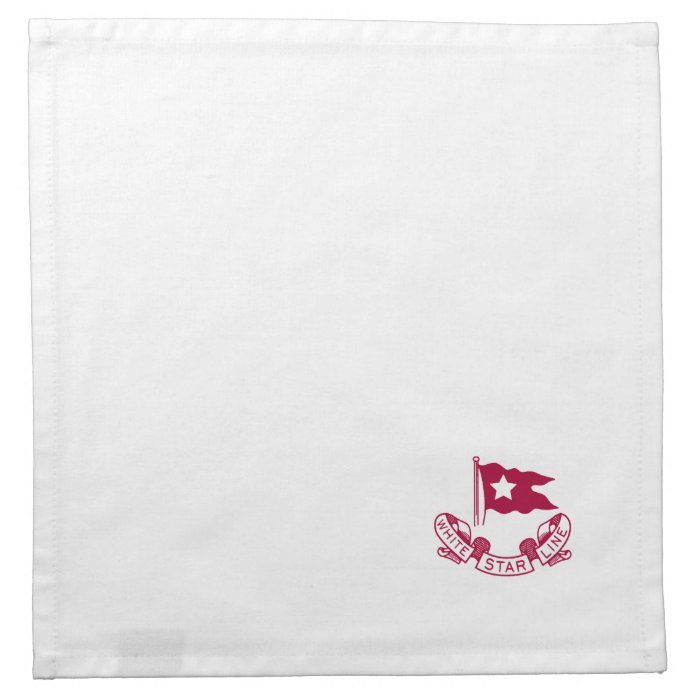 White Star Line logo Napkin | Zazzle