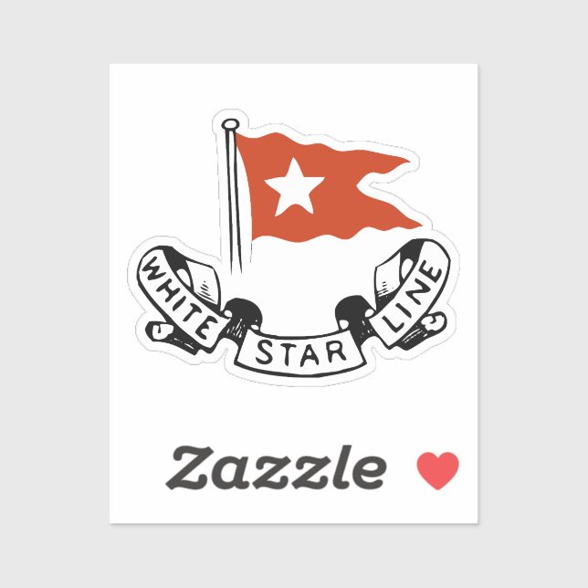 White Star Line Logo Sticker (Sheet)
