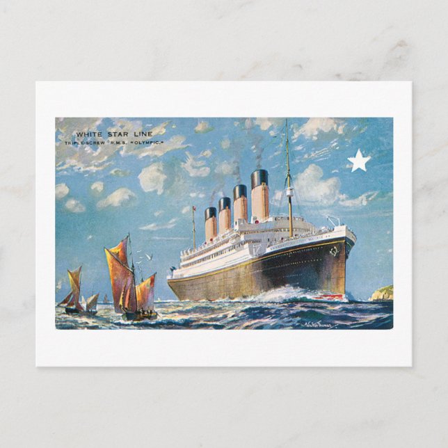 White Star Line Postcard (Front)