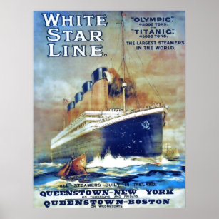 White Star Line Posters & Prints | Zazzle