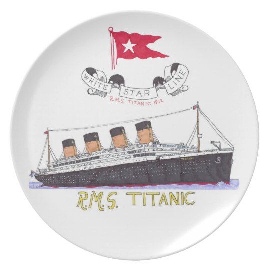 White Star Line's Titanic Dinner Plate Zazzle