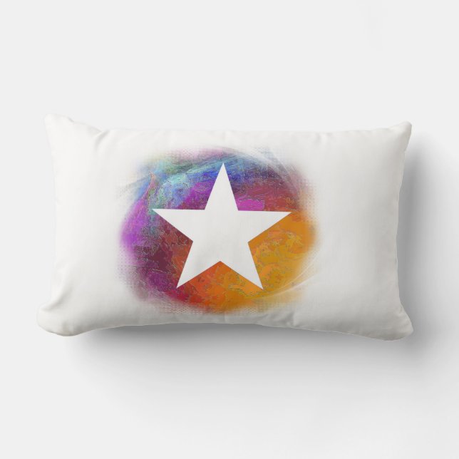 White Star Lumbar Pillow (Front)
