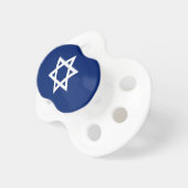 White Star of DAvid Navy Blue Pacifier (Front Right)