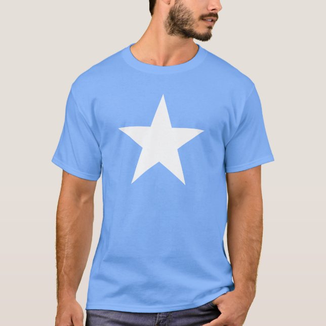 White Star / Somalia - Patriotic Tee T-Shirt (Front)