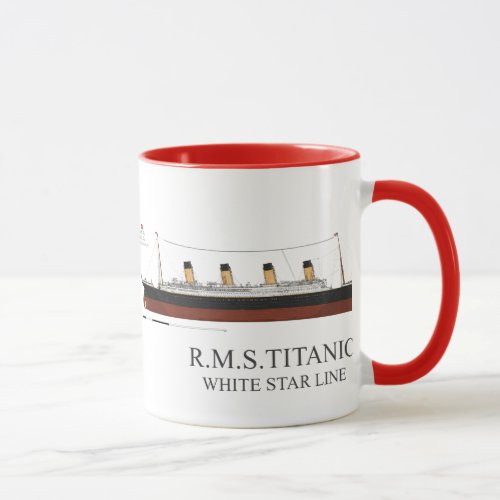white star titanic mug