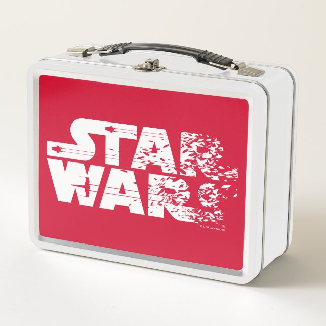 White Star Wars Logo Metal Lunch Box (Front)