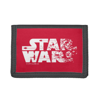 White Star Wars Logo Trifold Wallet