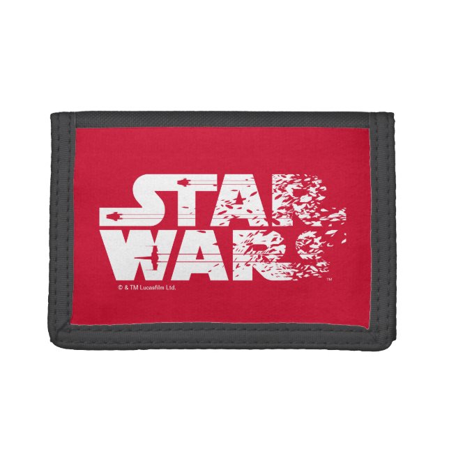 White Star Wars Logo Trifold Wallet (Front)