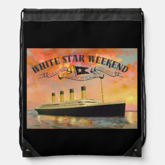 White Star Weekend Draw String Bag