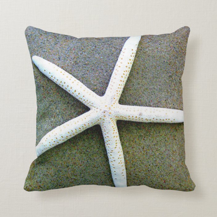 White Starfish Pillow | Zazzle.com