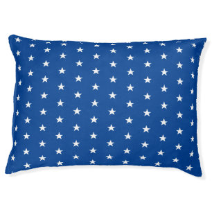 white stars blue pattern dog pet bed