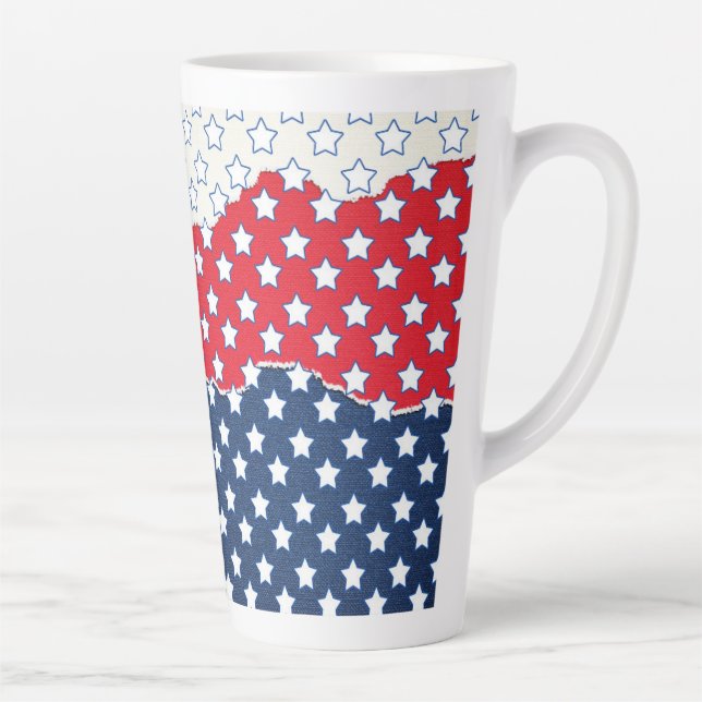 White Stars Latte Mug (Right)