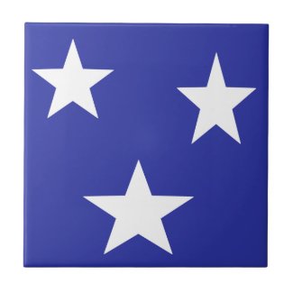 White stars on blue