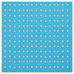 White Stars On Blue Fabric