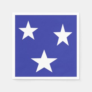 White stars on blue