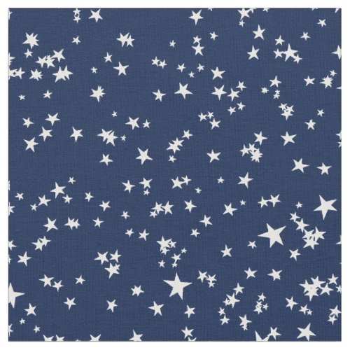 white stars pattern on dark blue fabric