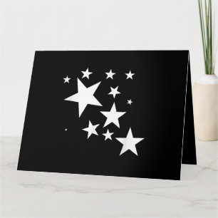 White Stars Star-Pattern-Design Costume Gift Card